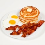 Pancakes Bacon and Eggs
